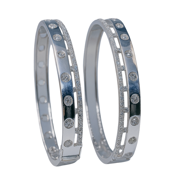 HLJB015 Nova CelestialLuxe Bracelet - Platinum Statement Gift