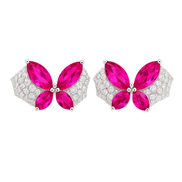HLJR010 Aura ButterflyLuxe Ring - Platinum Statement Gift