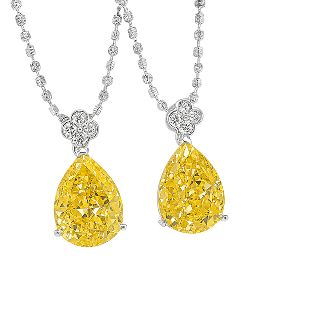 HLJN001 Lumia PearLuxe Pendant Necklace - Platinum Statement Gift