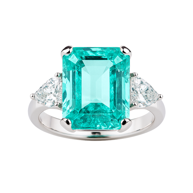HLJR016 Aura LuminescenceLuxe Ring - Platinum Statement Gift