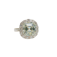 HLJR037 Aura QueenLuxe Ring – Platinum Statement Gift
