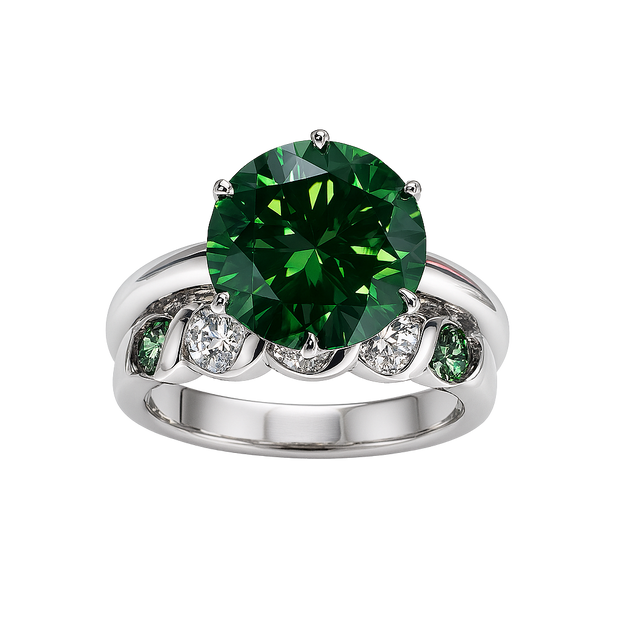 HLJR011 Aura RoundLuxe Ring - Platinum Statement Gift