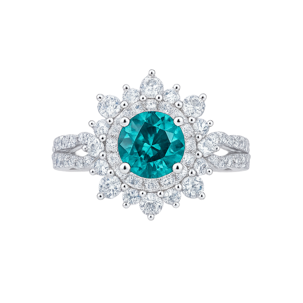 HLJR014 Aura RoundLuxe Ring - Platinum Statement Gift