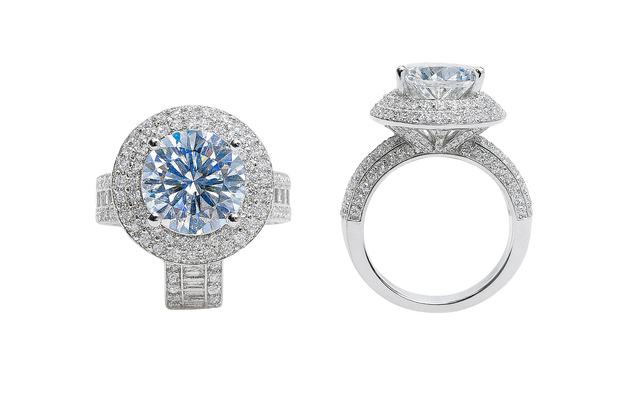HLJR033 Aura CelestialLuxe Ring – Platinum Statement Gift