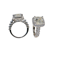 HLJR018 Aura CushonLuxe Ring – Platinum Gift For Her