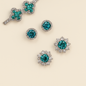 HLJS006 Bellea StudLuxe Set - Platinum Statement Gift
