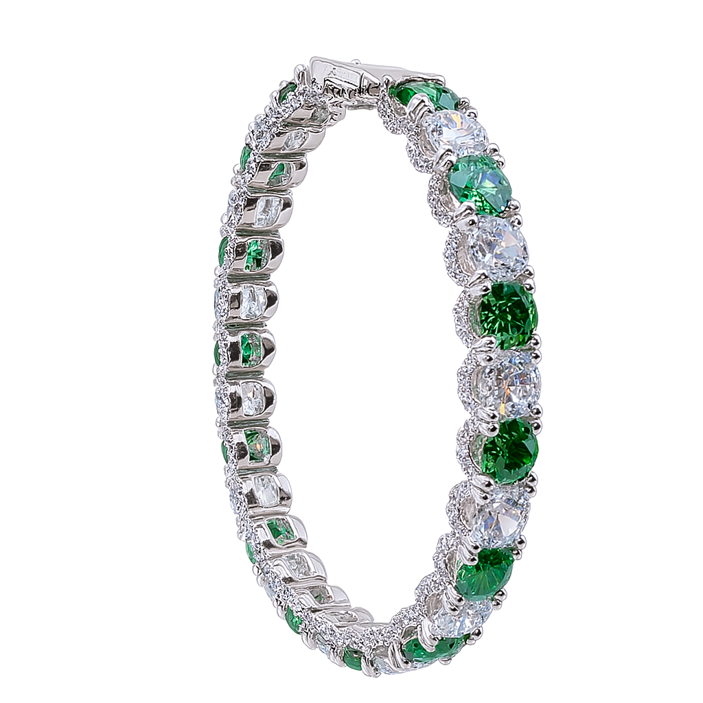 HLJB002 Nova TennisLuxe Bracelet - Platinum Statement Gift