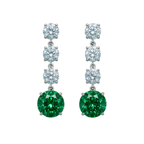 HLJE002 Muse CascadeLuxe Earrings - Platinum Statement Gift
