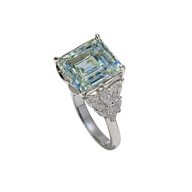 HLJR036 Aura ButterflyLuxe Ring – Platinum Statement Gift