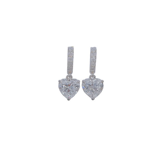 HLJE007 Muse DropLuxe Earrings - Platinum Statement Gift