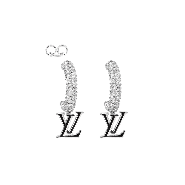 HLJE019 Muse IconicLVLuxe Earrings - Platinum Statement Gift