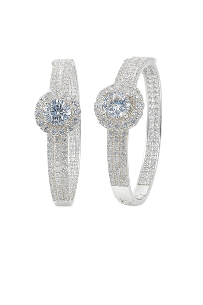 HLJB022 Nova ImperialBloomLuxe Bracelet - Platinum Statement Gift