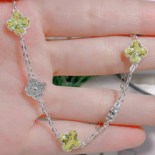 HLJB006 Nova BlossomLuxe Bracelet - Platinum Statement Gift