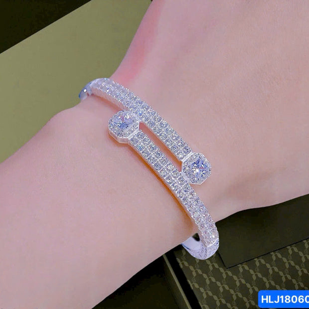 HLJB004 Nova SquareLuxe Bracelet - Platinum Statement Gift