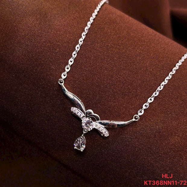 HLJN022 Lumia CelesteGraceLuxe Necklace - Platinum Statement Gift