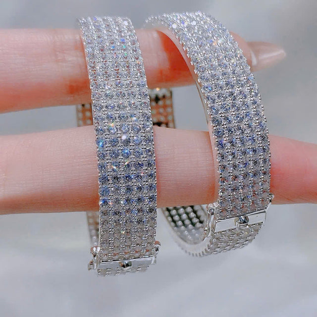 HLJB014 Nova AllureFloodLuxe Bracelet - Platinum Statement Gift