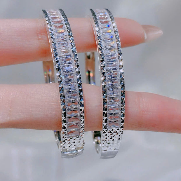 HLJB013 Nova LucentEdgeLuxe Bracelet - Platinum Statement Gift