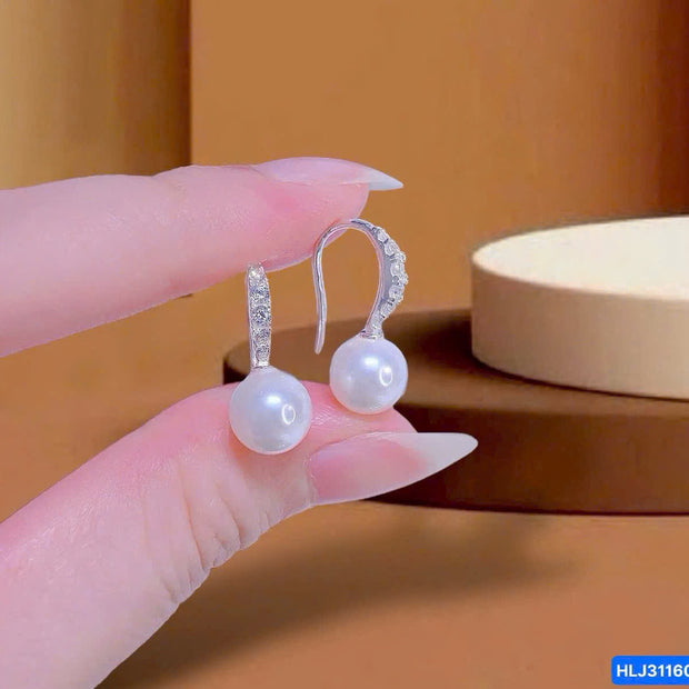 HLJE013 Muse PearlLuxe Earrings – Platinum Purelustre Gift